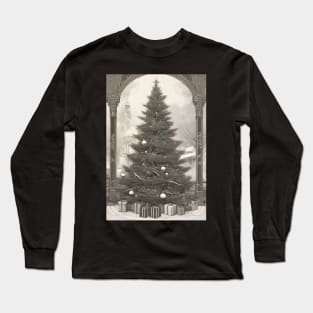 vintage christmas tree Long Sleeve T-Shirt